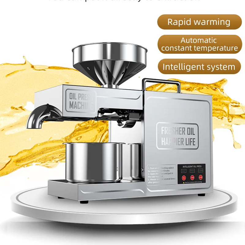 Oil Press Machine 600W 3-6Kg Per Hours B03 220V 110V Home Peanut Flaxseed Cold Squeezer Linseed Sunflower Seeds Extraction
