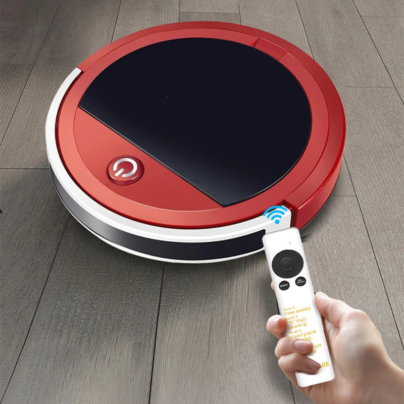 Low noise high suction smart sweeping robot vacuum cleaner with remote control automatic cleaning USB charging 240506