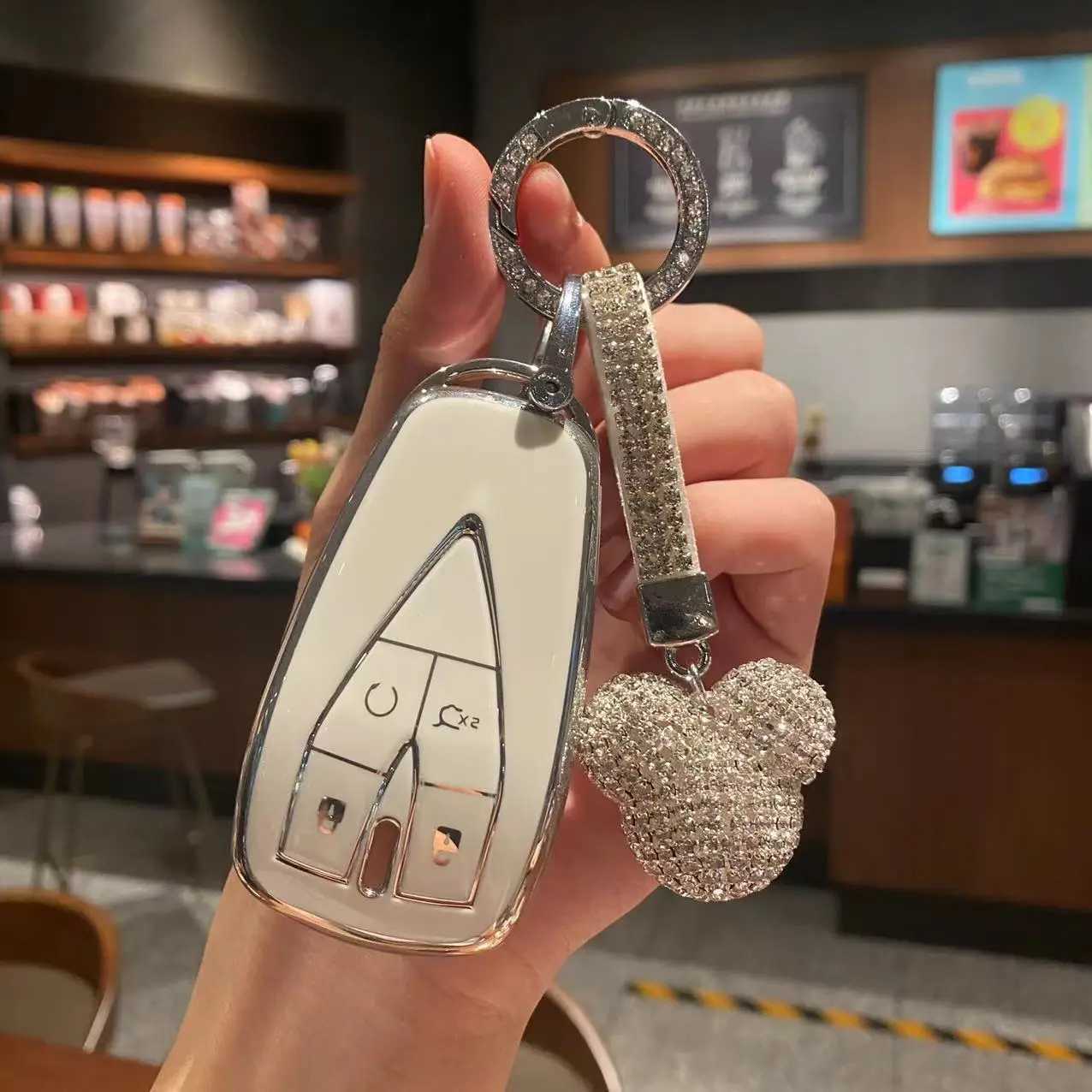 Car Key TPU Car Remote Key Case Cover Changan CS55 Cs35 PLUS Cs75plus Unit X5 X7 Univ Unik 2021 3 4 5 Buttons Shell Holder Bag Keychain T240509