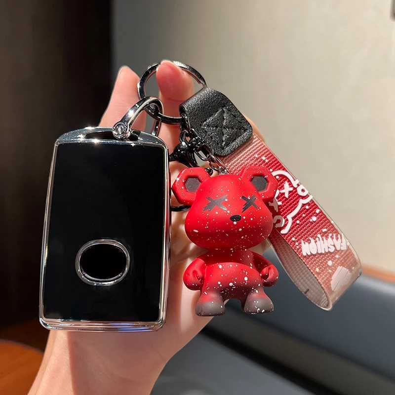 Car Key TPU Car Remote Key Cover Case Shell Fob for Mazda 6 2022 CX5 CX4 CX8 CX9 3 CX3 Alexa CX-30 CX30 MX-5 ND2 2019 - 2021 Keychain T240509