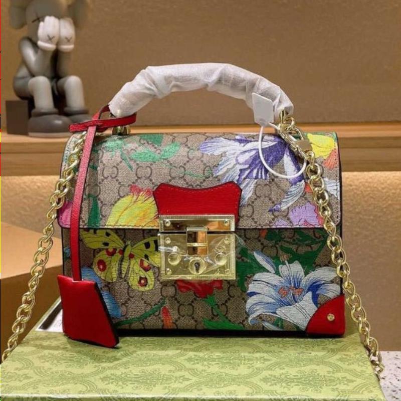 10A Fashion Bamboo Evening Women Padlock Crossbody Detachable Small Chain Flap Tote Shoulder Handle Bags Handbag Bag Multiple Colo Pwoa
