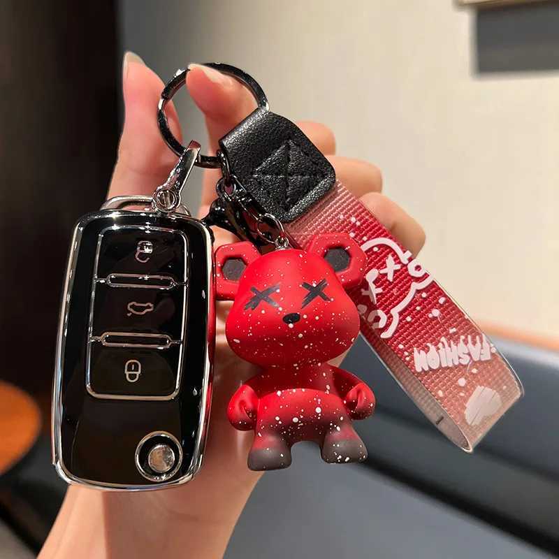 Car Key Fashion Car Key Case Full Cover Fob For VW Volkswagen Polo Golf Passat Beetle Caddy T5 Up Eos Tiguan Jetta For Skoda Octavia A5 T240509