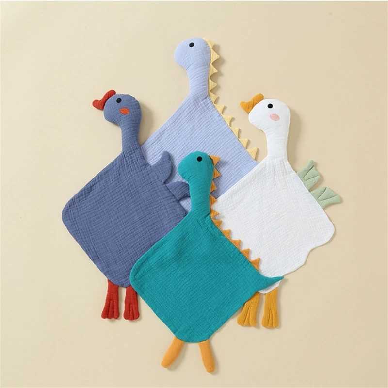 Towels Robes Muslin Baby Comfort Towel Cotton Comforter Blanket Soft Newborn Sleeping Dolls Kids Fashion Sleep Toy Soothe Appease Towel Bibs
