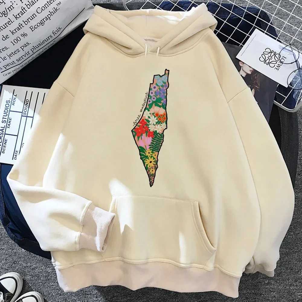 Women's Hoodies Sweatshirts Palestinian Hoodie Womens Graphic Retro Japanese Funny Clothing Rod Dance Plus Hoodie High Quality Winter Coat T24050