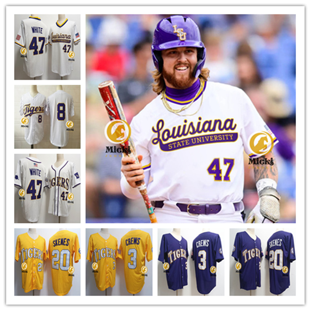 Dylan Crews Tommy White Paul Skenes Baseball 2023 MCWS National Champs Jersey Stitched Mens Alex Bregman Jerseys