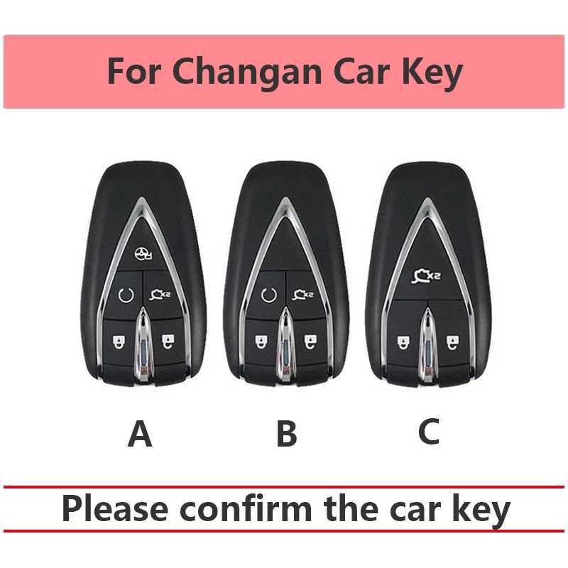 Car Key TPU Car Remote Key Case Cover Changan CS55 Cs35 PLUS Cs75plus Unit X5 X7 Univ Unik 2021 3 4 5 Buttons Shell Holder Bag Keychain T240509
