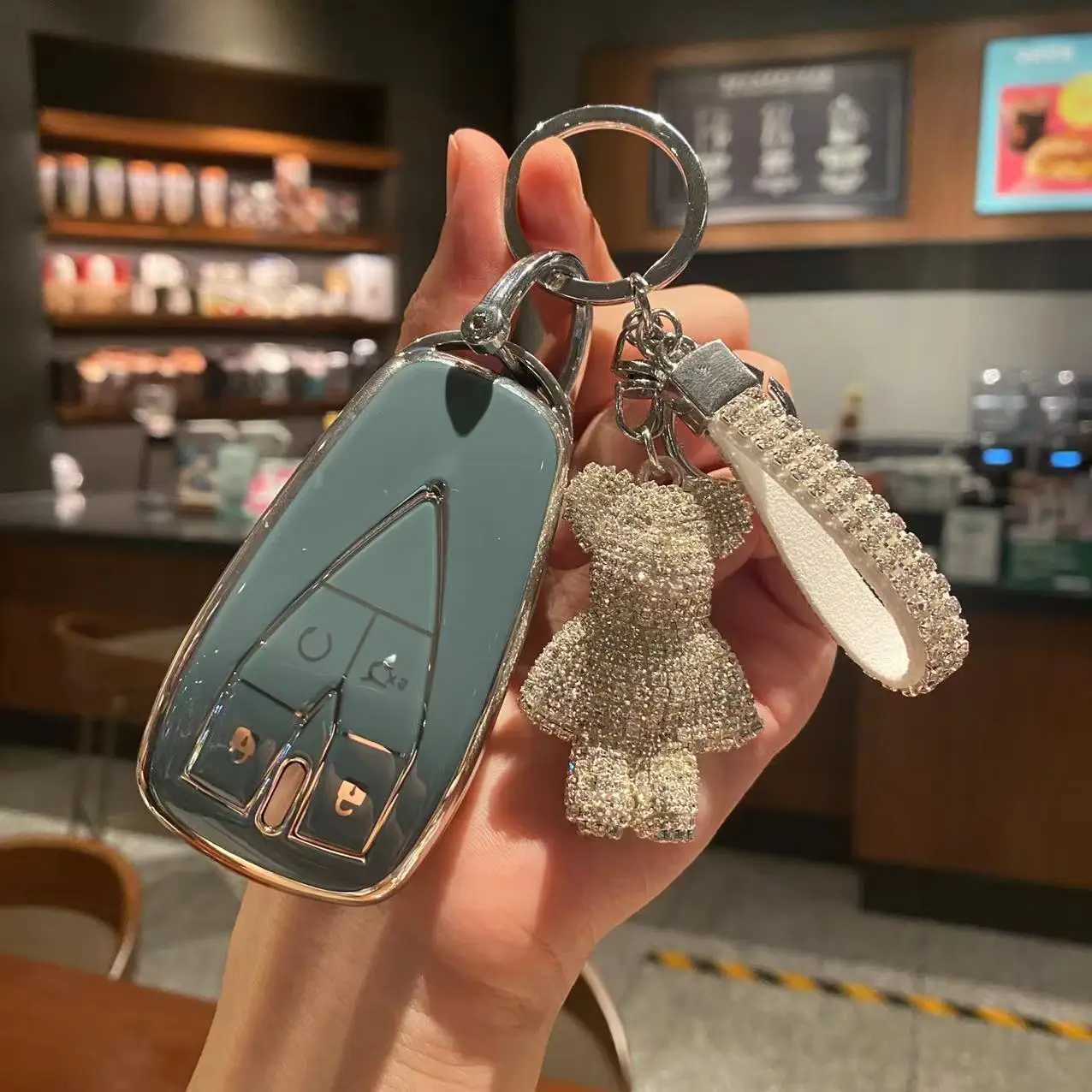 Car Key TPU Car Remote Key Case Cover Changan CS55 Cs35 PLUS Cs75plus Unit X5 X7 Univ Unik 2021 3 4 5 Buttons Shell Holder Bag Keychain T240509