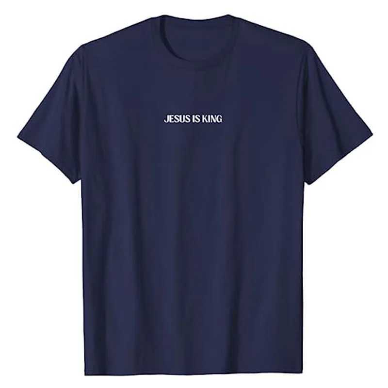 Men's T-Shirts Jesus is Love Peace Unification T-shirt Fun Letter Printed Says Graphic T-shirt Top God Jesus Believes in Christian Clothing d2405