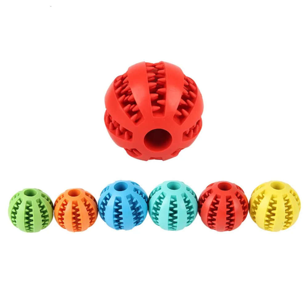 Treat Ball Interactive Dog Funny Elasticity Pet Chew Toy Dogs Tooth Clean Balls Of Food Extra-Tough Rubber 5Cm s