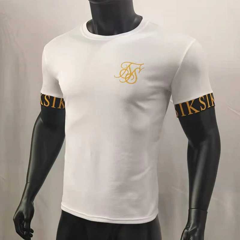 Men's T-Shirts 2022 Sik Silk T Shirt Men Summer Short Slve Compression Tshirt Mesh Tops T Brand Male Clothing Casual Fashion T-shirts Men T240515