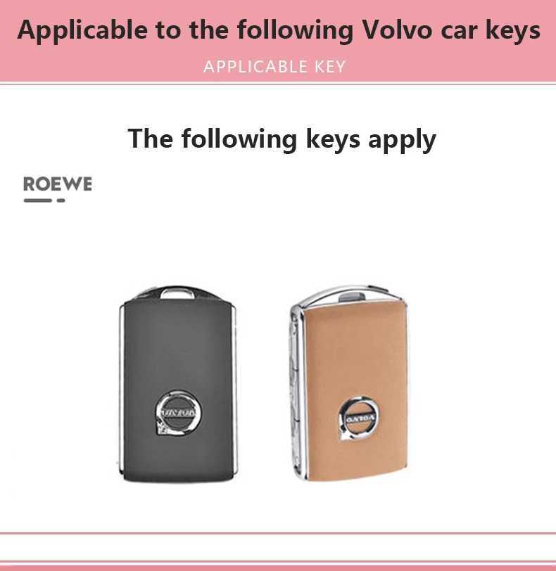 Car Key NEW TPU Car Remote Key Case Cover Shell For Volvo XC90 S90 S60 XC40 XC60 V60 V90 T5 T6 T8 2010-2022 Holder Protector Keychain T240509