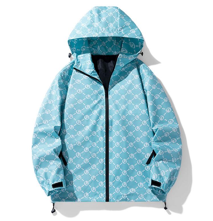 designer jackets Sunscreen clothing windbreaker Baseball Hip Hop Letter Streetwear Men jacket hood Thin style Plus Size 4XL