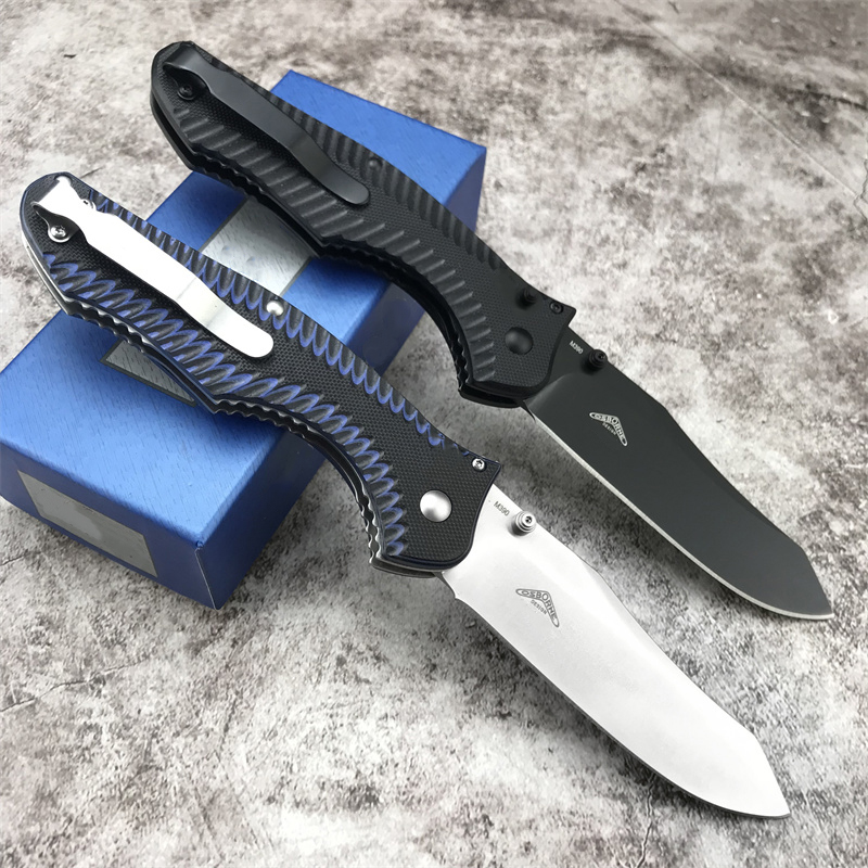 High Quality Outdoors 810 Osborne Contego Plain Edge Folding Knife CNC D2 Steel Blade G10 Handle Tactical Hunting Camping Pocket KNIVES BM 15535 535 9