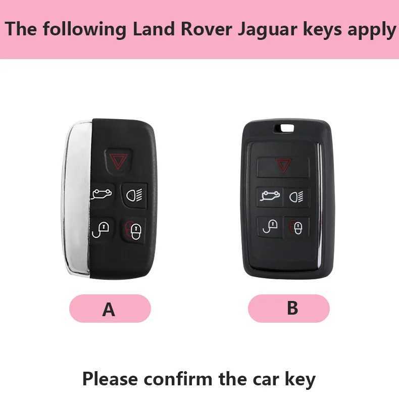 Car Key TPU Car Key Case Cover For Land Rover Discovery Range Rover Evoque Sport Velar For Jaguar XE XF XJ E-Pace F-Pace Guitar Keychain T240509