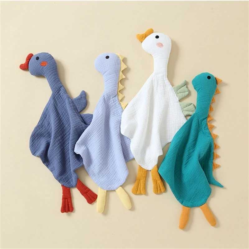 Towels Robes Muslin Baby Comfort Towel Cotton Comforter Blanket Soft Newborn Sleeping Dolls Kids Fashion Sleep Toy Soothe Appease Towel Bibs