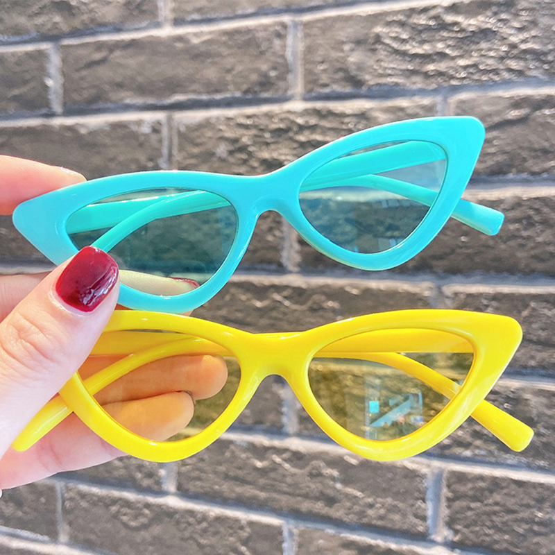 Cat Eye Kids Sunblock Sunglasses Fashion Brand Child Sun Glasses Anti-uv Baby Sun-shading Girl Boy Sunglass 8 colors