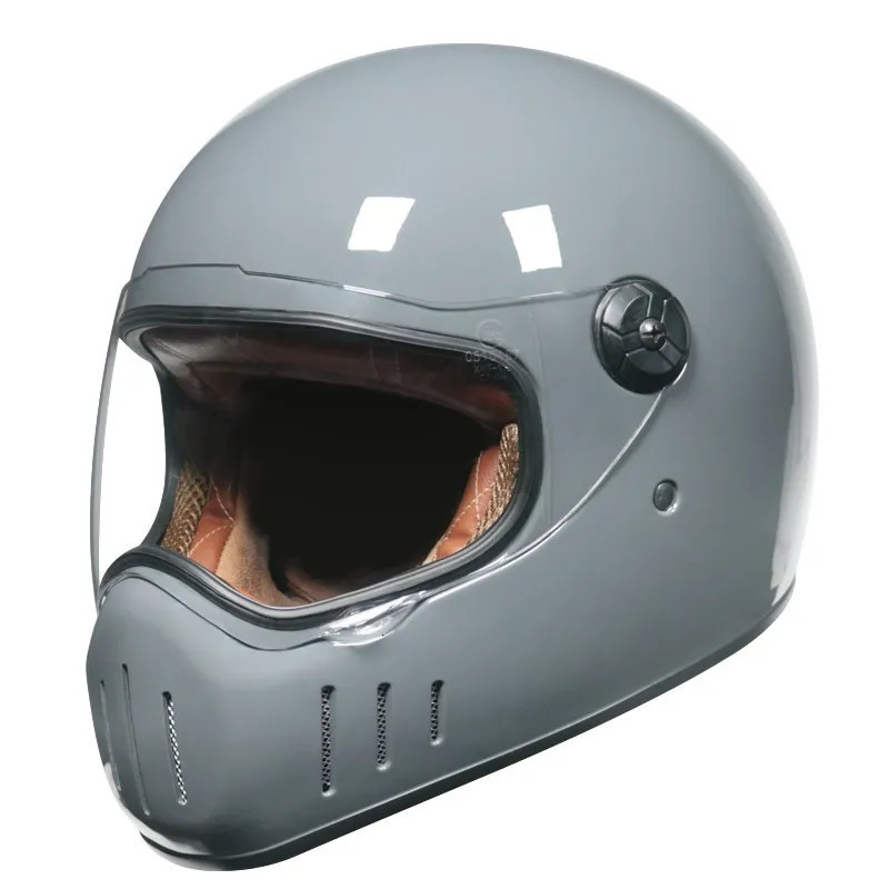 Thompson Motorcycle Helmet Full Face casco moto Vintage Chopper Retro capacete de motocicleta 240509