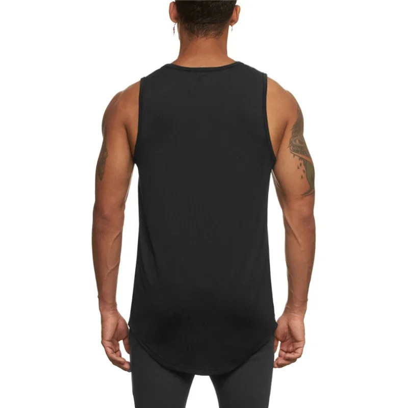 Mens Gym Tank Top Mesh Bodybuilding Clothing Summer Fitness Workout Quick Dry Sleeveless Shirt Running Vest Sports Singlets 240429