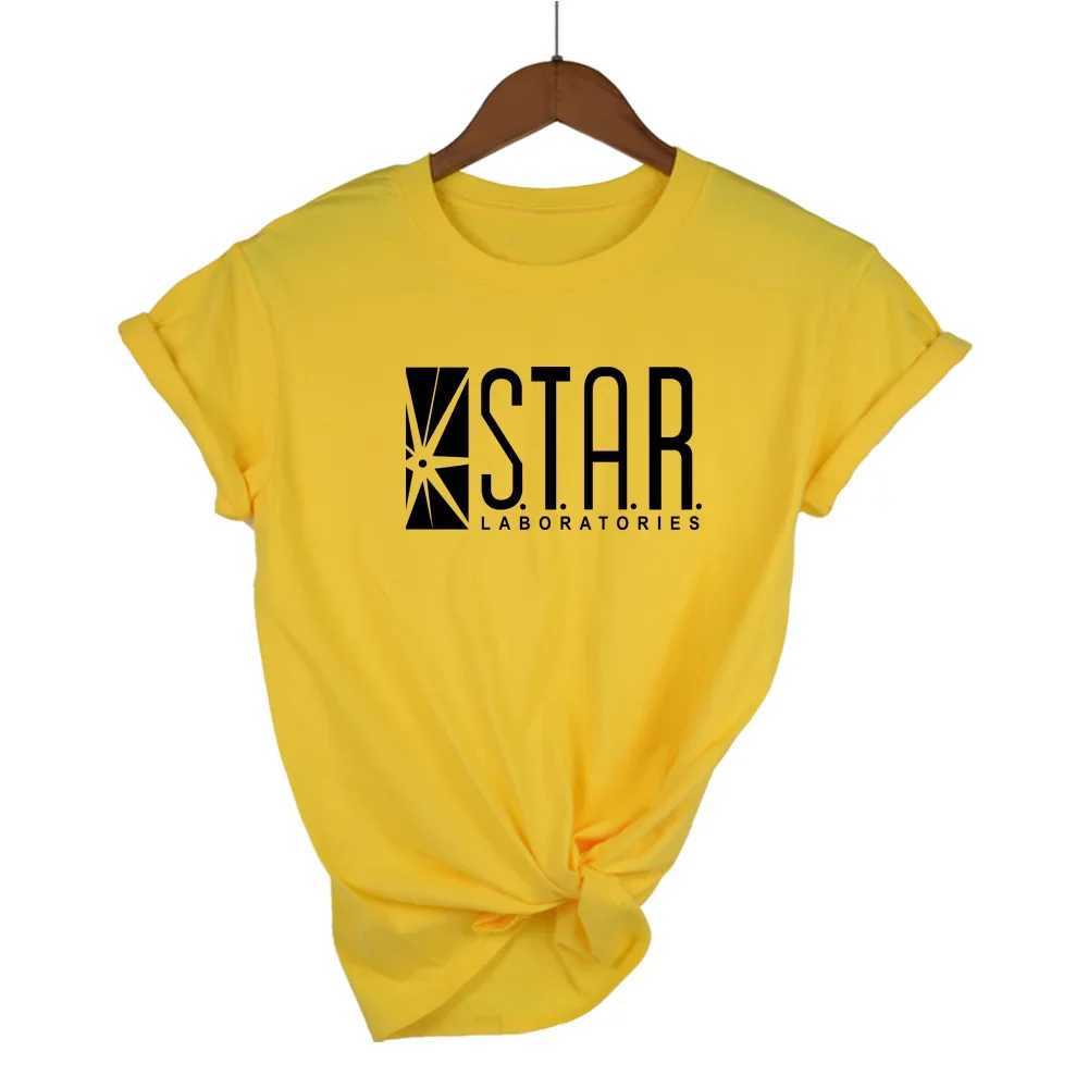 Women's T-Shirt New Fashion Summer T Shirt Funny American Drama The Flash Short Top STAR Laboratories Women Comic Books TV Star Casual T Y240509