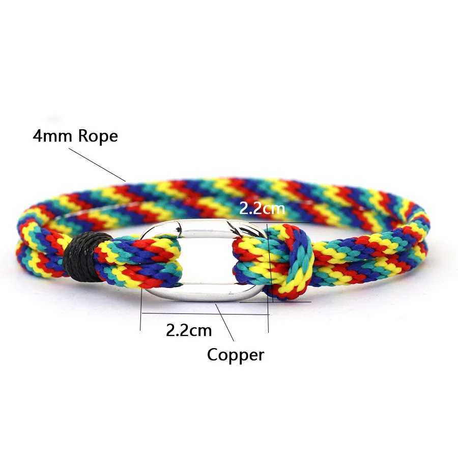 Charm Bracelets New Marine String Bracelet For Men Handmade Weaven Wrap Braslet Leisure Pulseira Nautical Thread Braclet Gifts For Boyfriend Y240510