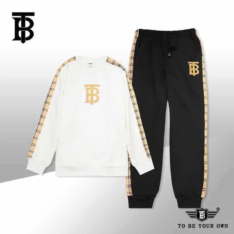 Men's Tracksuits 2024 Winter Mens Sports Suit Plus Velvet Warm Trousers Sweatshirt Long Slve Clothes Pants T240508