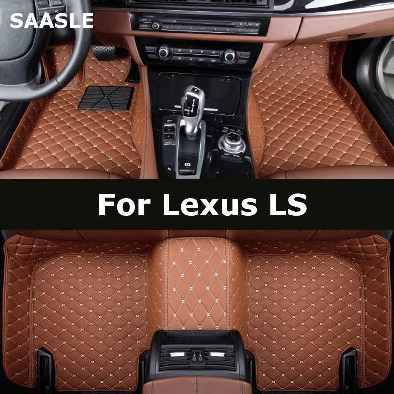 Floor Mats Carpets SAASLE Custom Car Floor Mats For Lexus LS LS350 LS400 LS430 LS460 LS500 LS500h LS600h Auto Carpets Foot Coche Accessorie T240509