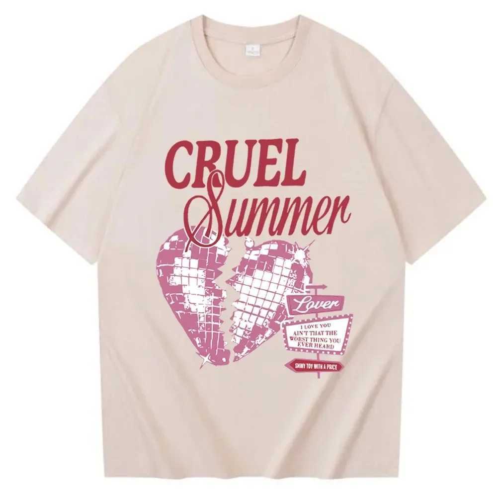 Women's T-Shirt Y2k Short Slves T-shirt Cruel Summer Shirt Taylor Lover Shirt Gift for Fans Lover Music Album Shirt Swiftie O-Neck Cute T Y240509