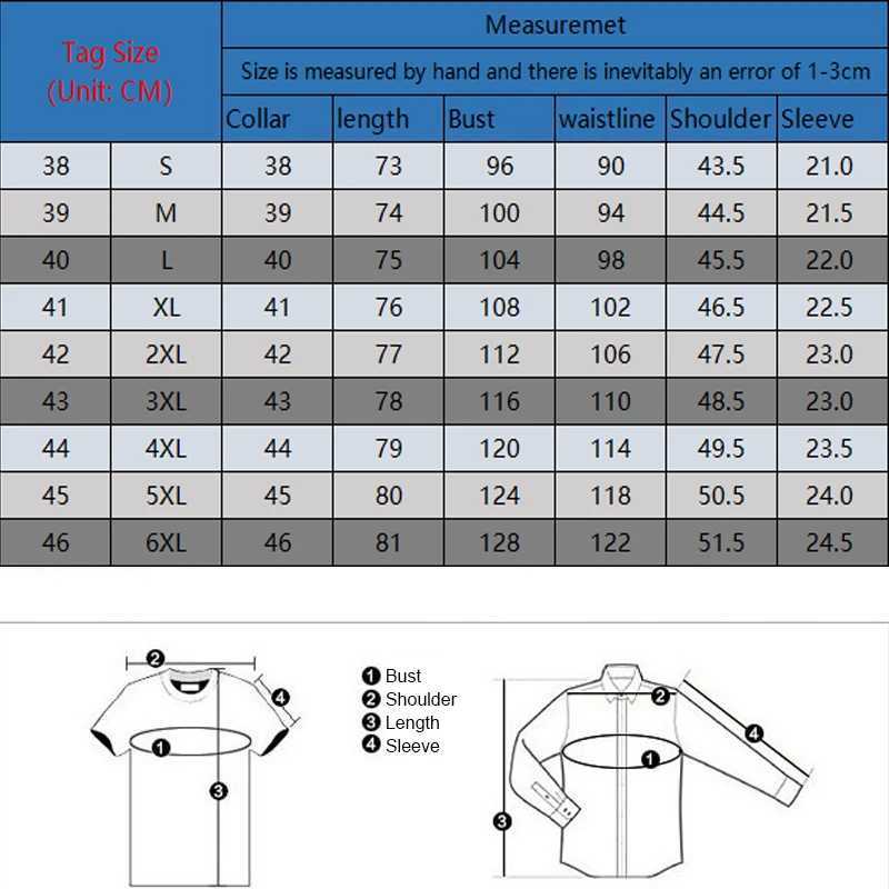 Men's Casual Shirts Summer Short Sleve Mens Shirt Plus Size Clothing 3xl 4xl 5xl 6xl Cotton Oxford Solid Stripe Mens Casual Shirt T240508
