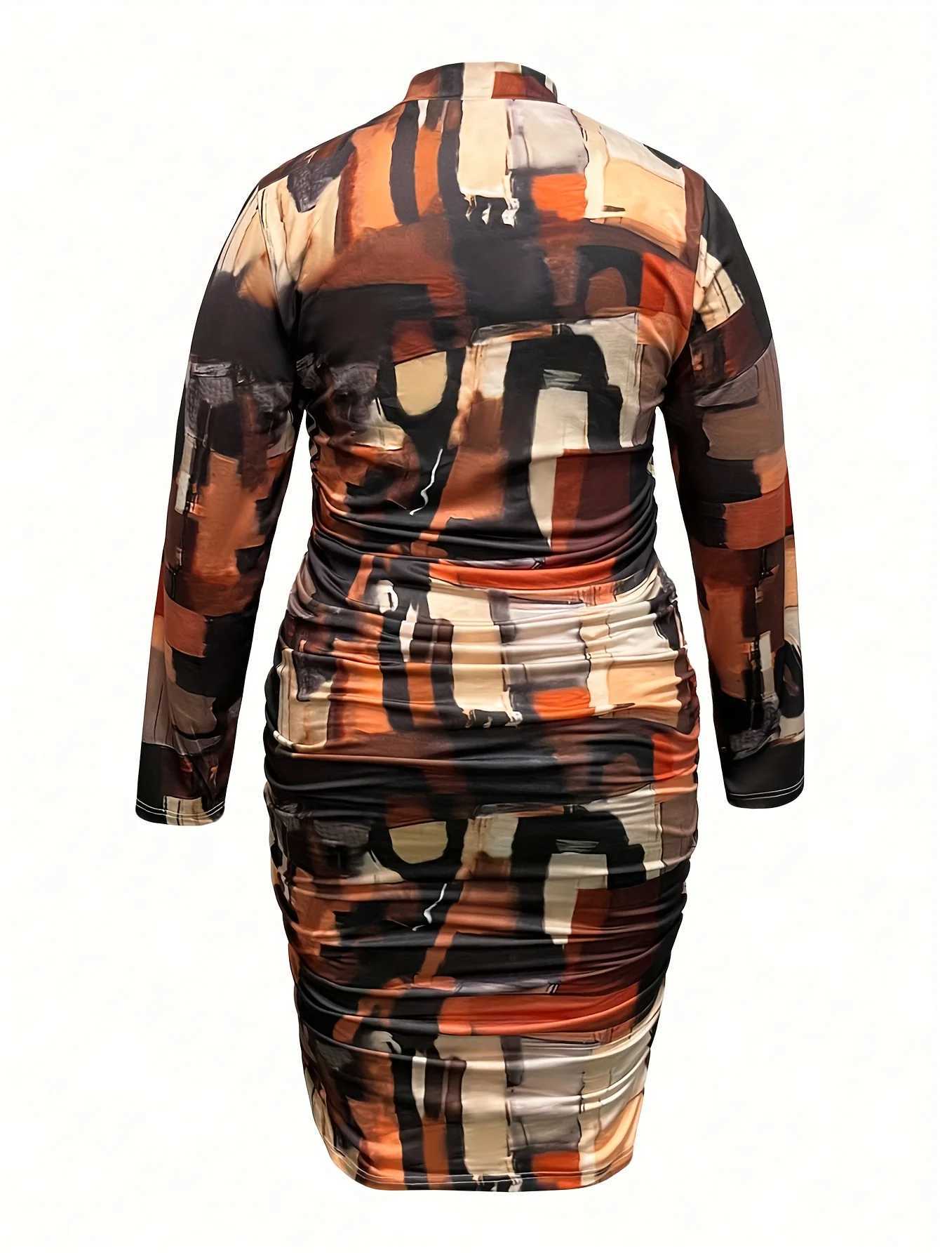 Plus size Dresses European and American fashion temperament elegant slimPlus Size dress LYQ1136 Y240510