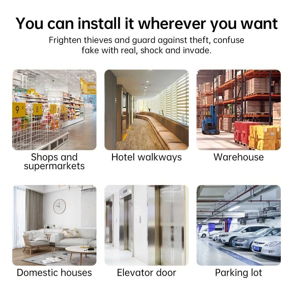 IP Cameras JOOAN dome camera virtual waterproof and secure CCTV monitoring camera with flashing red LED light outdoor indoor analog camera d240510