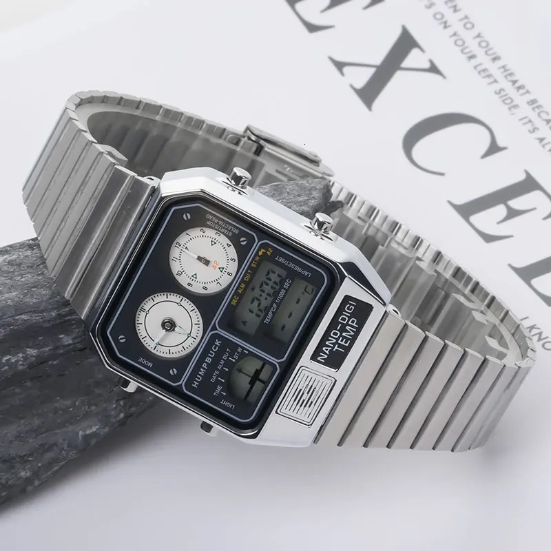 HUMPBUCK Adventure Awaits Premium Waterproof Watch Day of the Week Chronograph Outdoor Exploration 240428