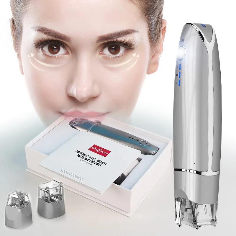 2 in 1 EMS Electric Face Eye Massager Remove Dark Circles Device Skin Lift Anti Age Wrinkle Care Tools 240430