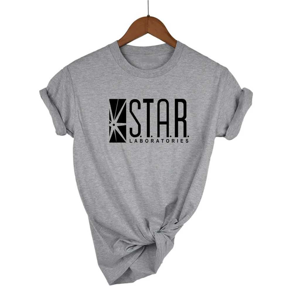 Women's T-Shirt New Fashion Summer T Shirt Funny American Drama The Flash Short Top STAR Laboratories Women Comic Books TV Star Casual T Y240509