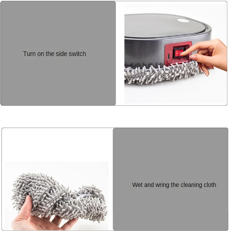 3 in 1 Robot Vacuum Cleaner Rechargeable Smart Mopping Spray Dry and Wet Sweep Mop Home Machine 240506