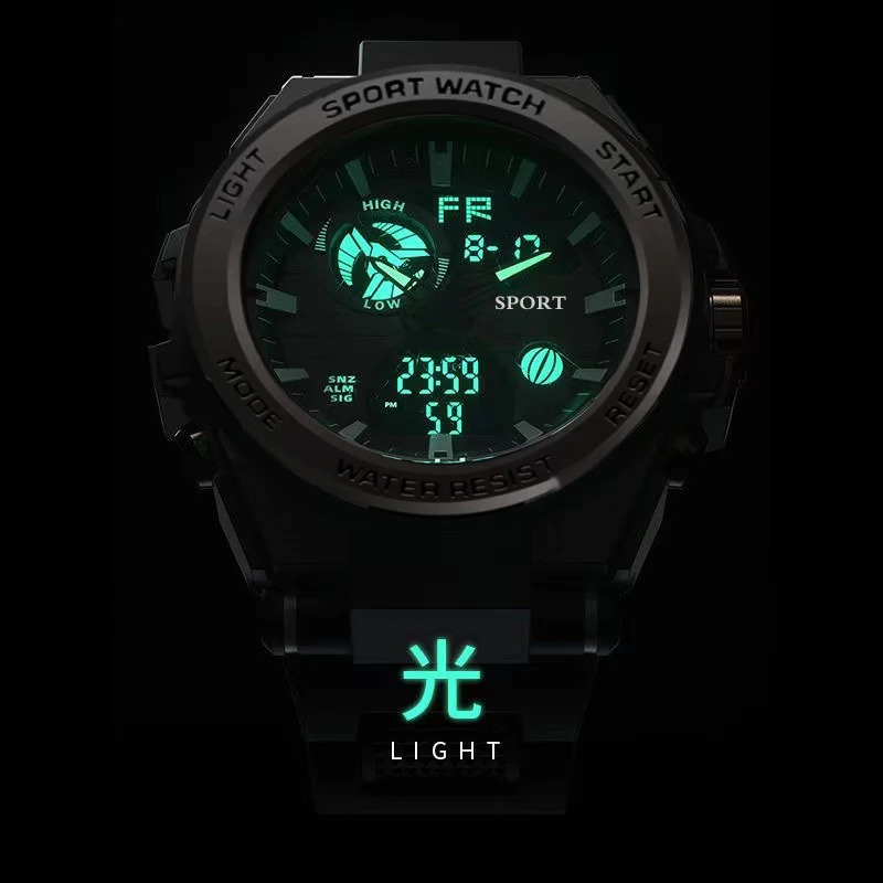 ACHENGY F Style Men Multifunctional Sports Watch Mens Dual Display Waterproof Electronic Wristwatch Relogio Masculino 240428