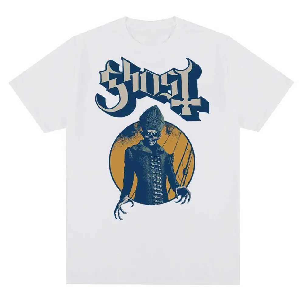 Women's T-Shirt New Ghost Rock Band Graphic Print T Shirt Men Women Fashion Casual Rock Strtwear Short Slve Plus Size T Shirt Unisex T240508
