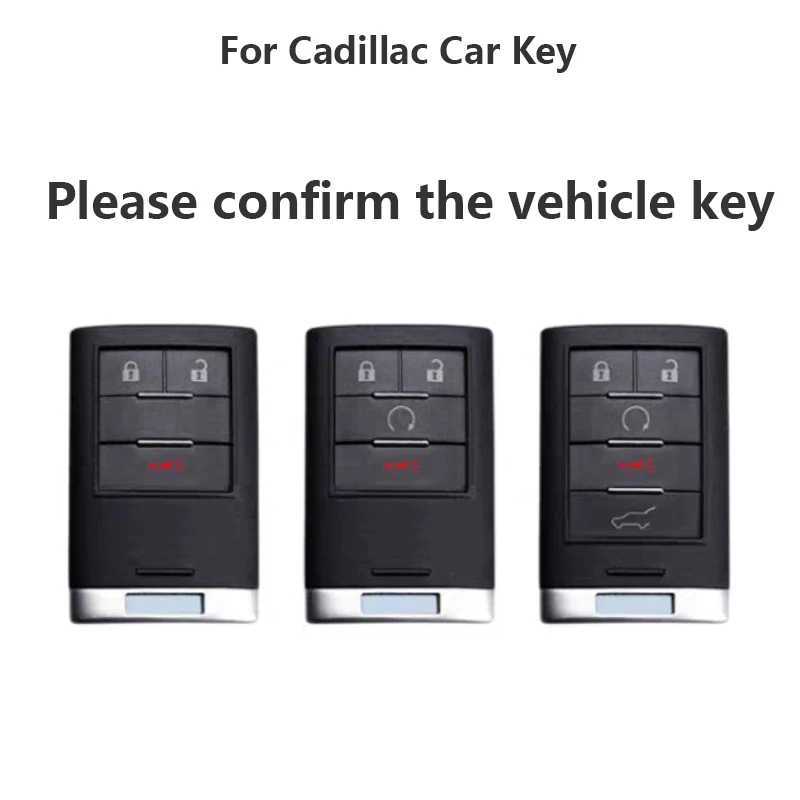 Car Key Fashion TPU Soft Car Key Cover Case Shel For Cadillac CTS ATS XTS SLS SRX XLS DTS STS Seville Escalade For Chevrolet C7 Corvette T240509