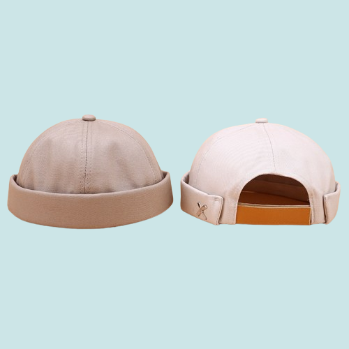 Men Street Casual Docker Sailor Biker Hat Loop Beanie Brimless Cap Fashion Unisex Pumpkin Vintage Navy Beanies