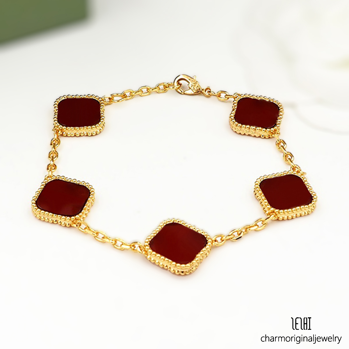 designer bracelet women bracelet designer mothers day gifts luxury designer jewelry bracelets 18k gold plate agate fashion charm chain women wedding gift