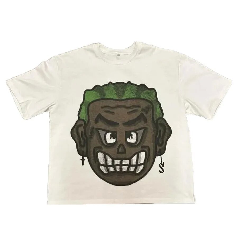 Men's T-shirt Graphic Printed Retro Y2K Cartoon Harajuku Style Cotton Shirts Shorts Sleeves Summer Streetwear Tops XJ260131