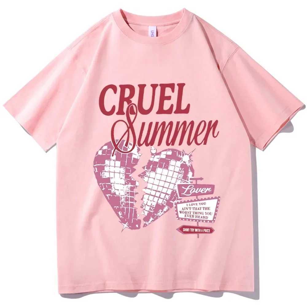 Women's T-Shirt Y2k Short Slves T-shirt Cruel Summer Shirt Taylor Lover Shirt Gift for Fans Lover Music Album Shirt Swiftie O-Neck Cute T Y240509