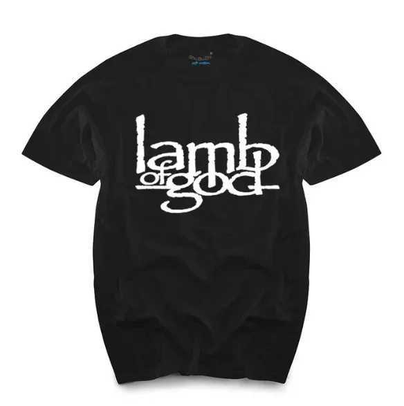 Men's T-Shirts Lamb of God Heavy Mental Band T-shirt Mens 100% Cotton Tshirt Summer Short Slve Graphic T-shirt Harajuku Strtwear T Shirts T240508