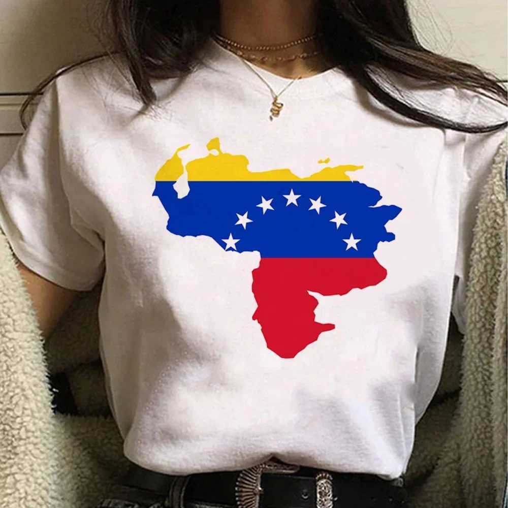 Women's T-Shirt Venezuela T-shirts Women Strtwear Female 2000s Strtwear Clothes Womens Tops Harajuku Graphic Clothing Female Casual T Y240509