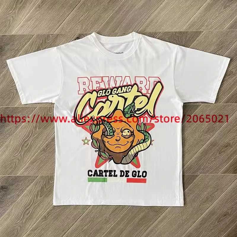 Men's T-Shirts Glo Gang Boyz T-Shirt Men Women Short Slves T Digital Direct Spray Printing T Shirt T240508