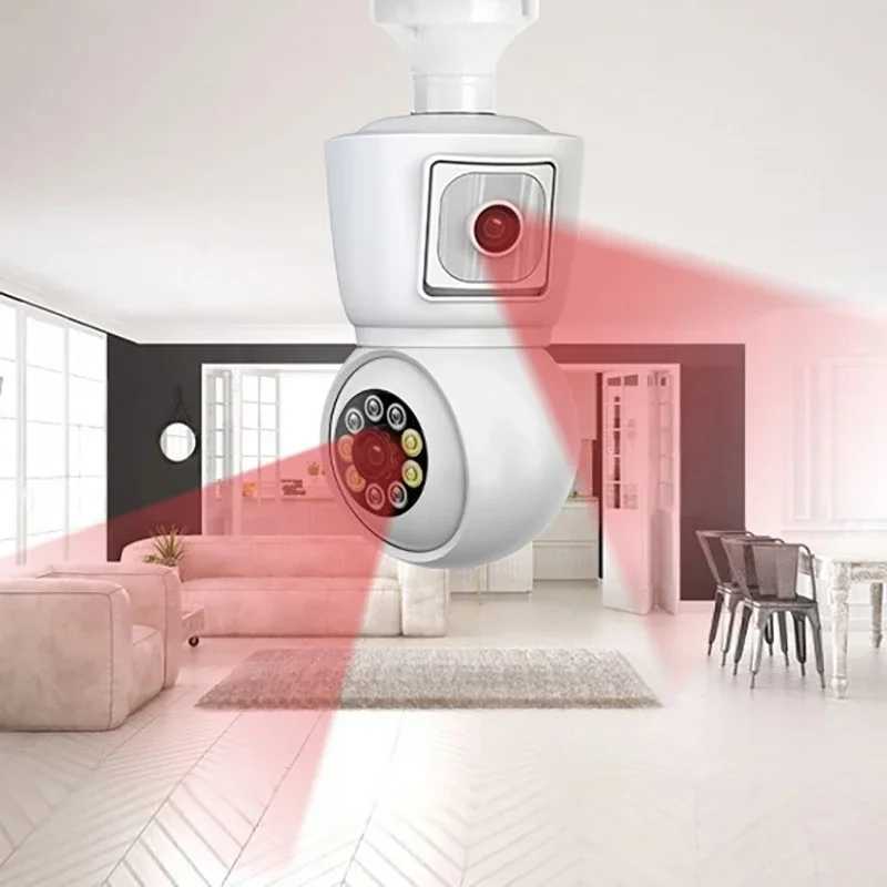 IP Cameras 6MP high-definition diode safety monitor that can communicate with home wireless network cameras Wifi smart light bulb cameras d240510