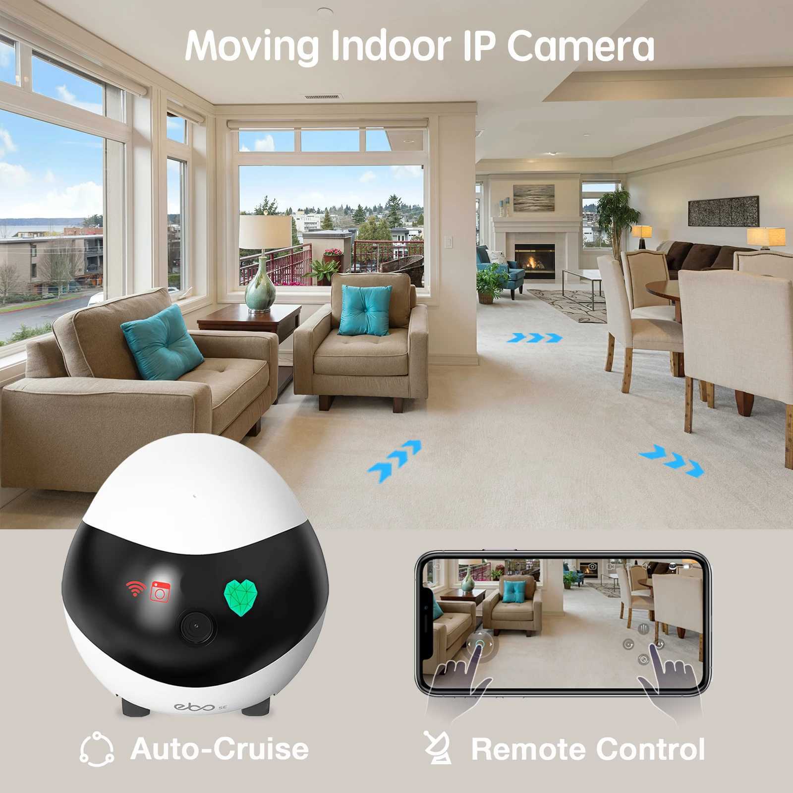 IP Cameras Enable indoor pet camera whole house mobile monitor with audio night vision SD card 1080p high-definition video storage intelligent WiFi ca