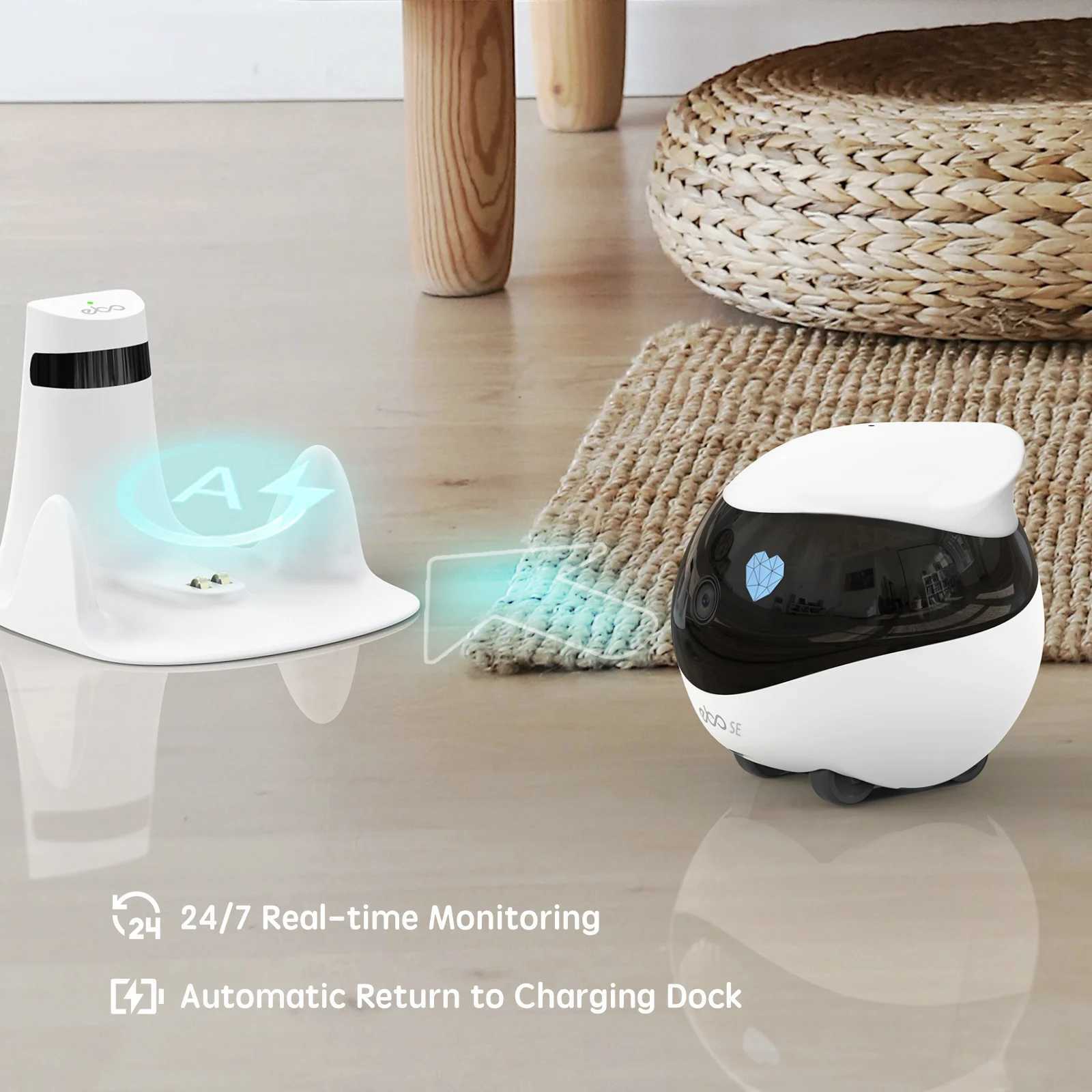 IP Cameras Enable indoor pet camera whole house mobile monitor with audio night vision SD card 1080p high-definition video storage intelligent WiFi ca