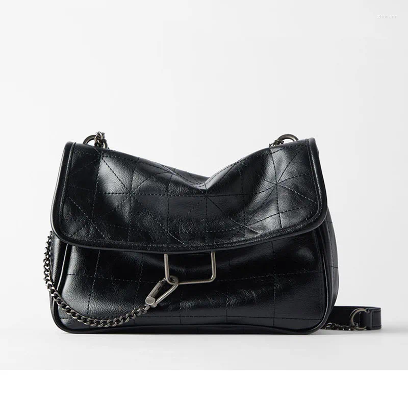 Black Vintage Bags, Designer Shoulder Handbags, Women's Soft Flap Crossbody Bag Chain Messenger Purse New Free Delivery Designer Bag