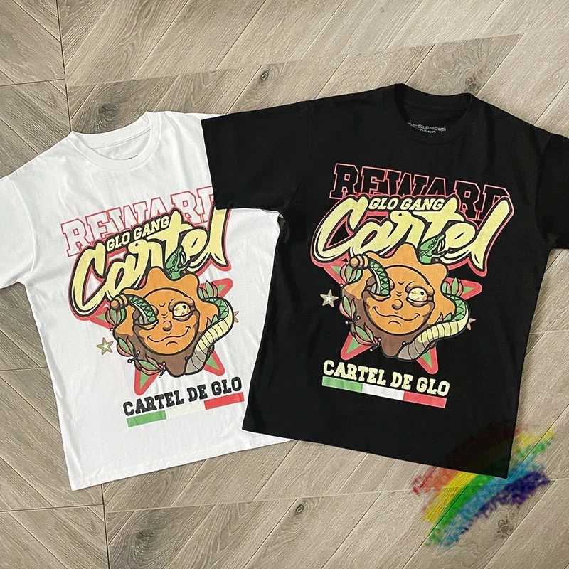 Men's T-Shirts Glo Gang Boyz T-Shirt Men Women Short Slves T Digital Direct Spray Printing T Shirt T240508