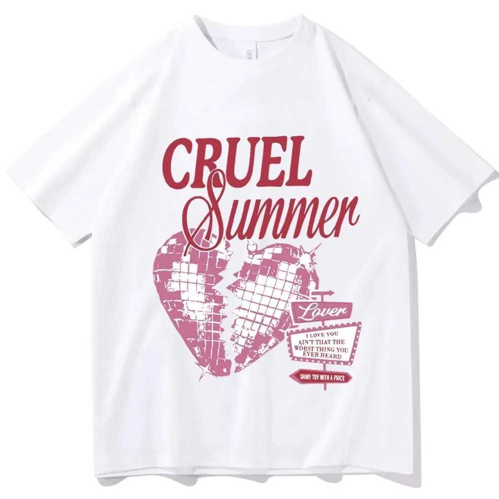 Women's T-Shirt Y2k Short Slves T-shirt Cruel Summer Shirt Taylor Lover Shirt Gift for Fans Lover Music Album Shirt Swiftie O-Neck Cute T Y240509